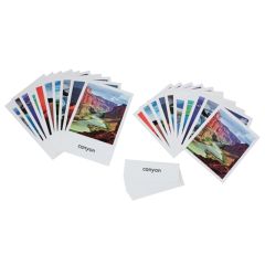 Tarjetas de nomenclaturas de la topografía inglés - Montessori