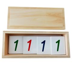Tarjetas de papel grandes con números 1-9000 - Montessori