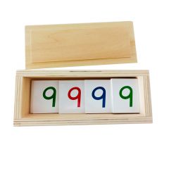 Tarjetas de papel pequeñas con números 1-9000 - Montessori