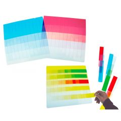 Juego de tiras de degradado lineal translúcido Light & Learn - HenBea