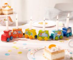 Tren de madera de cumpleaños - HABA