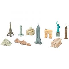Tubo 10 piezas monumentos del mundo - Safari
