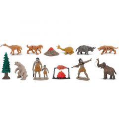 Tubo 12 piezas vida de la Prehistoria - Safari
