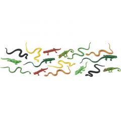 Tubo 16 piezas reptiles - Safari
