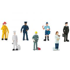 Tubo 7 piezas trabajadores de oficios - Safari