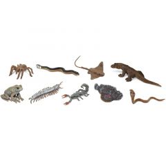 Tubo 9 piezas animales venenosos - Safari