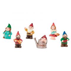 Tubo 6 piezas familia de gnomos - Safari
