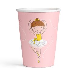 Vasos de papel Bailarinas 250 ml (8) - Amscan