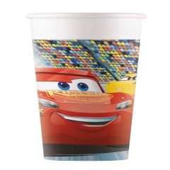 Vasos de papel Cars 200 ml (8) - Decorata Party