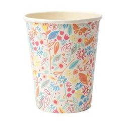 Vasos de papel Florales 250 ml (8) - Meri Meri