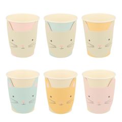 Vasos gatos 250 ml (8) - Meri Meri