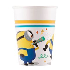 Vasos de papel Minions 200 ml (8) - Decorata Party