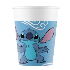 Vasos de papel Stitch y Angel 200 ml (8) - Decorata Party