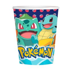 Vasos de papel Pokémon 250 ml (8) - Amscan