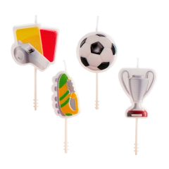 Velas zapatilla, trofeo, pelota y balón de fútbol (4) - Dekora