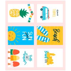 Papel de azúcar Verano mix  A4  - María Lunarillos