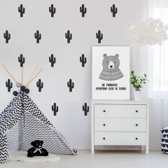 Vinilos cactus negros (30) - Pom