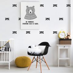 Vinilos mapaches negros (20) - Pom