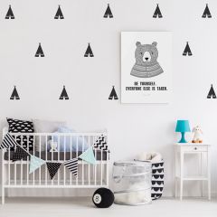 Vinilos negros tienda tipi de indios (30) - Pom