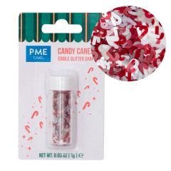 Virutas de oblea bastones de caramelo Navidad 1 g - PME