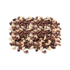 Virutas rizos de chocolate blanco y chocolate negro 1 kg - Callebaut
