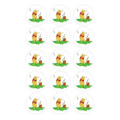Papel de azúcar Winnie the Pooh 5 cm (15) - María Lunarillos