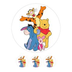 Papel de azúcar Winnie the Pooh y Personajes 20 cm - María Lunarillos