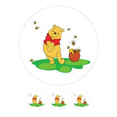 Papel de azúcar Winnie the Pooh 20 cm - María Lunarillos