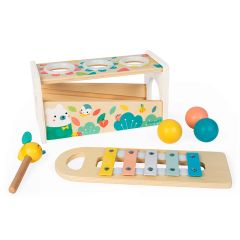 Picafuerte xilófono de madera con bolas para encajar - Janod