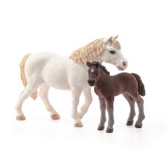 Yegua poni y potro poni Farm World - Schleich
