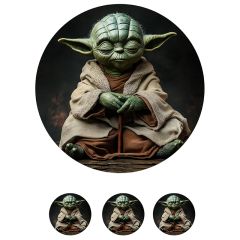 Papel de azúcar de Yoda 1 - 20 cm - María Lunarillos