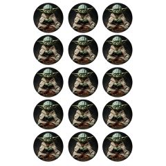 Oblea de Yoda 1 - 5 cm (15) - María Lunarillos