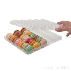 Alveolos de plástico para 35 macarons (2)