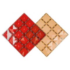 Bases roja y amarilla para construcción magnética 30 x 30 cm (2) - Connetix
