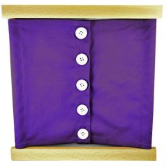 Bastidor de madera con botones grandes - Montessori