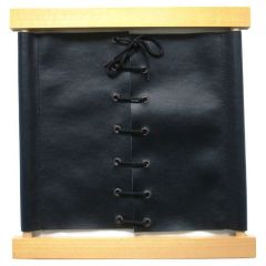 Bastidor de madera cuero con cordones - Montessori