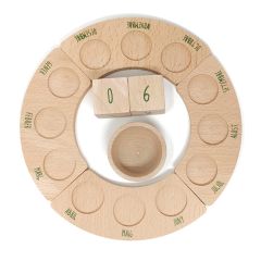 Calendario perpetuo anual de madera Catalán - Grapat