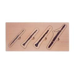 Puzle encajable de madera instrumentos de viento madera - Serclet