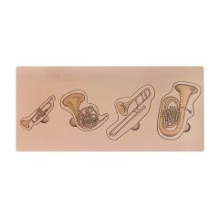 Puzle encajable de madera instrumentos de viento metal - Serclet