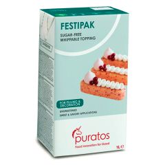 Festipak: Nata vegetal 1 litro - Sin azúcar - Puratos