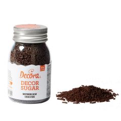 Fideos de azúcar marrones chocolate 90 gr - Decora