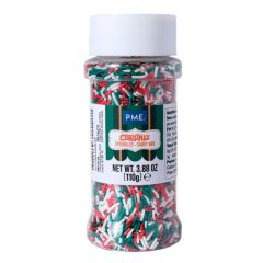 Fideos de azúcar rojos, verdes y blancos Navidad 110 g - PME