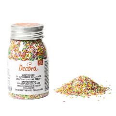Fideos de azúcar multicolores 90 gr - Decora