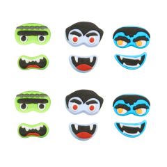 Figuras de azúcar caras de monstruos Halloween (12) - PME