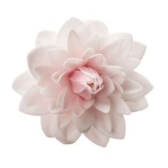 Flor de oblea Dalia blanca 12,5 cm - Sin gluten - Dekora