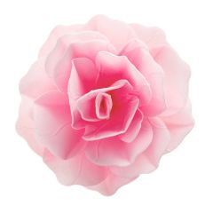 Flor de oblea rosa 12,5 cm - Sin gluten - Dekora