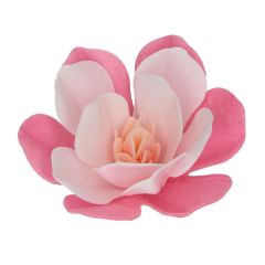 Flores de oblea magnolias rosas 6 cm (6) - Funcakes