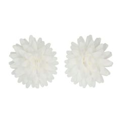 Flores de oblea margaritas blancas 4 cm (12) - Funcakes