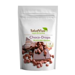 Gotas de chocolate ecológico Choco-drops 125 g - Sin gluten - SaludViva