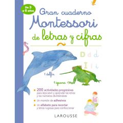 Gran cuaderno Montessori de letras y cifras - Larousse
